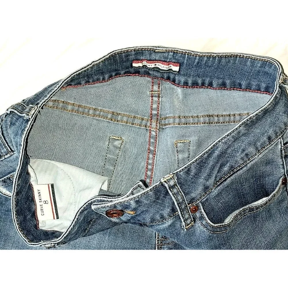 Tommy Hilfiger Women's Skinny Jeans Blue Denim Stretch 8 - Picture 2 of 5